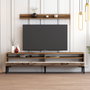 Hanah Home Istanbul Mueble de TV Nogal y Blanco con Estante